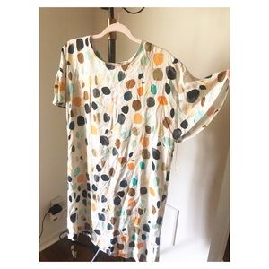 Uncle Frank Dot Dress NWT size L Large Dolman